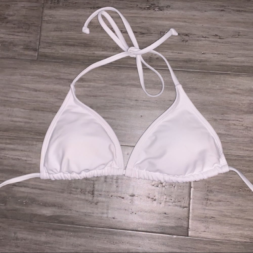 White bikini top